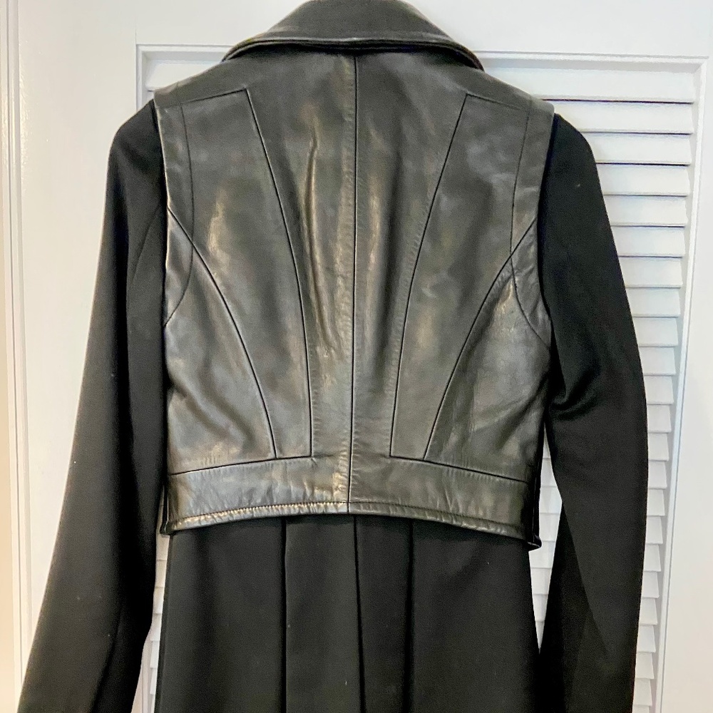 Rag & Bone NY Leather and wool jacket - Biker Tailcoat Size small - Picture 2 of 7